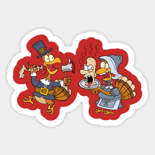 Thanksgiving comic Sticker
